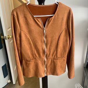 Elegant Tan Women's Blazer